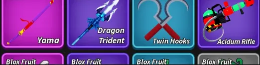 RBL2889 Blox Fruits Max 2800 GodHuman Cursed Dual Katana Sanguine Art Cyborg V4 Full Gear Hallow Scythe Tushita Yama Dragon (G)